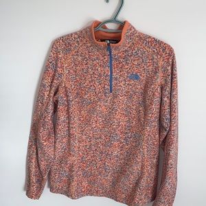 Spotted multicolored north face zip up